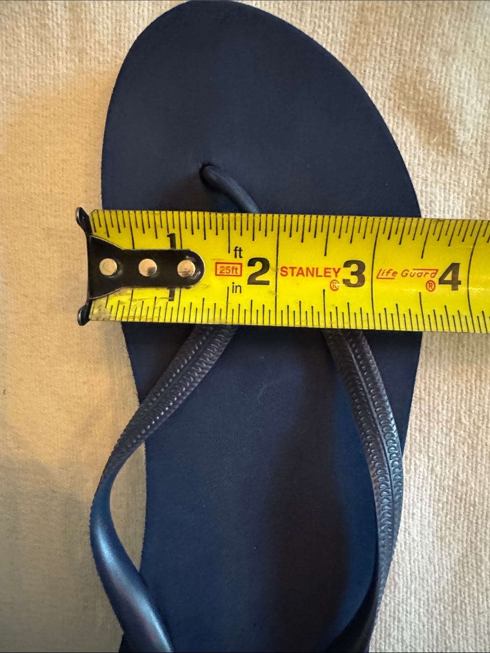 Old Navy Dark Blue Foam Wedge Flip Flop Sandals - Sz 7.5 - 8 - Picture 7 of 11